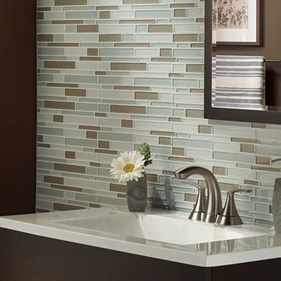 Glass accent decorative trim wall tile (0.25 sq. Flooring & Wall Tile, Kitchen & Bath Tile