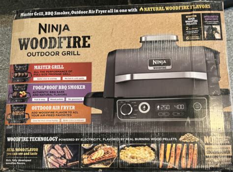 New Ninja Woodfire Outdoor Grill 7 In 1 Master Grill Bbq Smoker Air