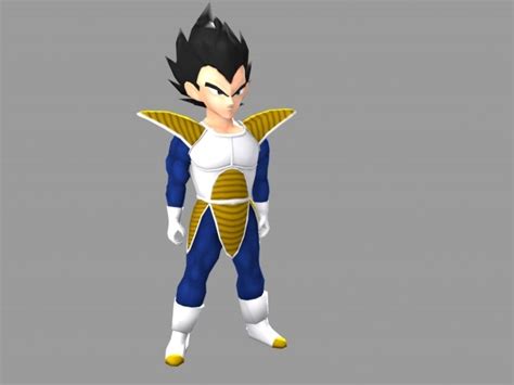 Express your passion for dragon ball z with dbz store. 3d model vegeta dragonball z