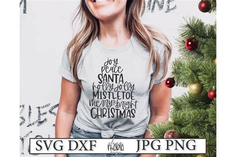 Christmas Shirt Design Svg | Merry And Bright Svg