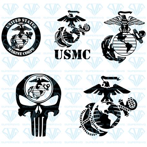 Download USMC United States Marine Corps Emblem Logo SVG Files For ...
