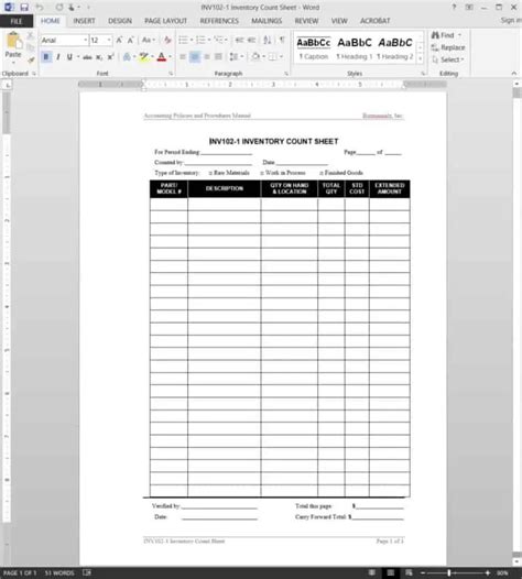 3 Excel Inventory Count Sheet Templates Word Excel Formats