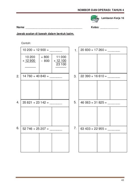 Bincang soalan latihan matematik uji diri muka surat 79 soalan 1 (a) hingga 1 (f) soalan yang melibatkan tolak pecahan, ada. Modul Pengajaran Matematik Tahun 4 2020