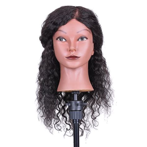 Curly Hair Mannequin Head Hairdressing Training Head For Hair Styling