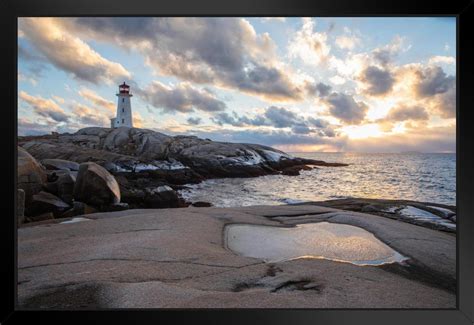 Peggys Point Lighthouse Peggys Cove Nova Scotia Photo Photograph White