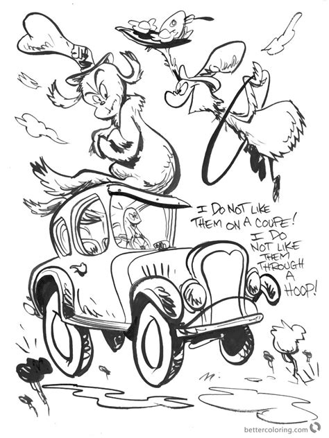 Perhaps you don't have kids of your own but have crayons and further supplies on hand for them and they will air enormously adequate in your home. Dr Seuss Green eggs and Ham Coloring Pages Dont line them ...