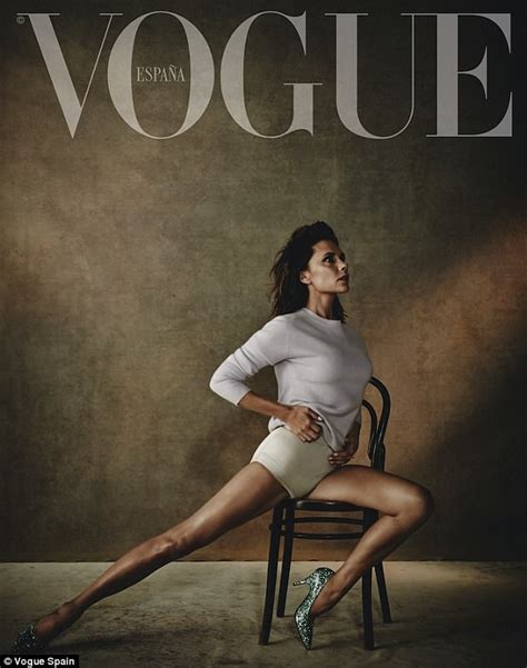 Victoria Beckham Appears Naked In Nude For Vogue Spain Daily Mail Online