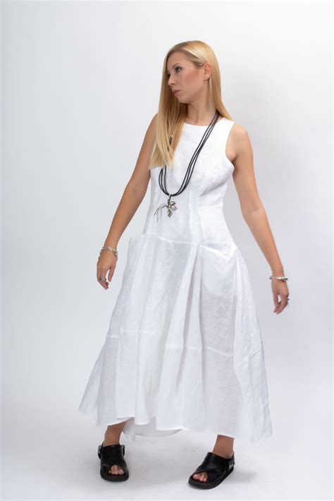 Summer Maxi Linen Dress Allseams