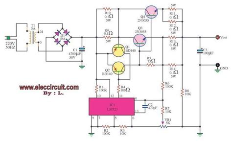 Make a tattoo power supply 0-30v 0-5a regulated variable power supply circuit - Google Search in 2020 | Power supply ...