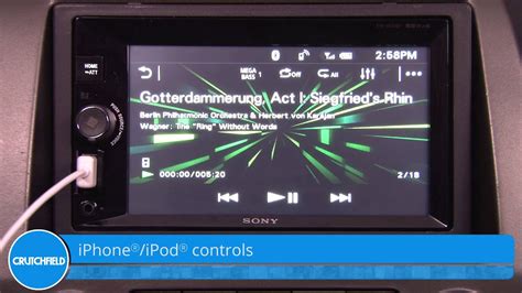 Sony Xav V630bt Display And Controls Demo Crutchfield Video Youtube