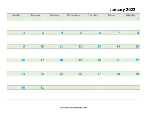 Monthly Calendar 2022 Free Download Editable And Printable