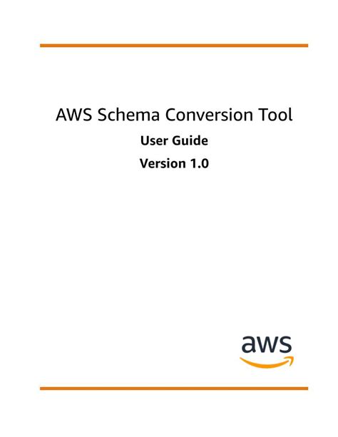 Aws Schema Conversion Tool User Guide Version Aws Schema Conversion
