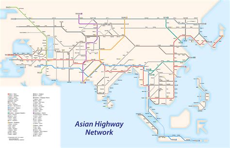 Xsanda Asian Highway Network Map