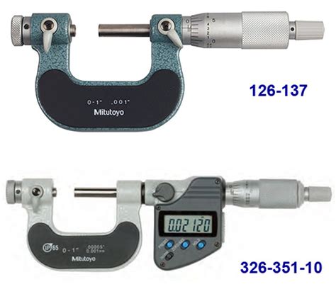 Mitutoyo Screw Thread Micrometers Series 326 126 Interchangeable