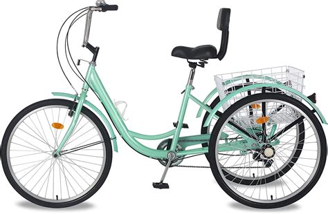 Buy Mophoto Adult Tricycles Three Wheel Cruiser Bike 7 Speed Adult