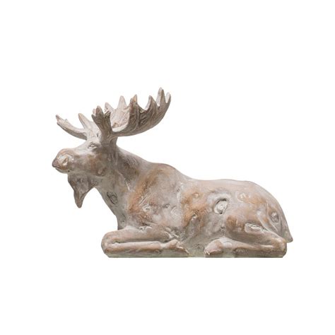 Hours, address, l'orignal moose statue review: The Holiday Aisle® Resin Seated Moose Figurine | Wayfair