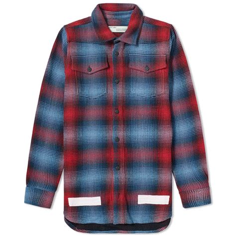 We did not find results for: Off-White KK Flannel Check Shirt Red & Blue Check | END.