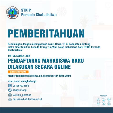 Prosedur pendaftaran bpjs kesehatan mandiri secara offline: PENDAFTARAN MAHASISWA BARU DILAKUKAN SECARA ONLINE ...