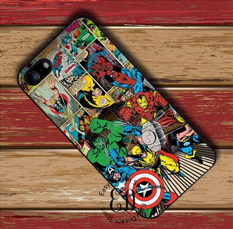 Marvel Comics Avengers Case For Iphone X 4s 5 5s Se 5c 6 6s 7 8 Plus