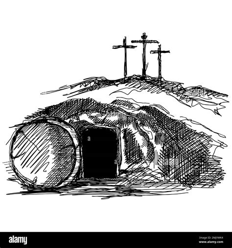 Empty Tomb Jesus Black And White Stock Photos And Images Alamy