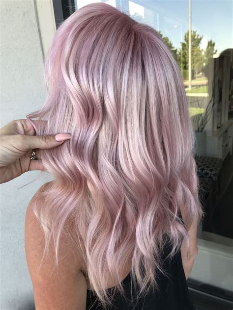 Pastel Pink Hair By Kathy Nunez Pink Blonde Hair Rose Pink Hair Hair