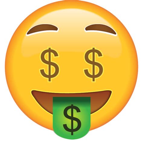 Download free pleading emoji transparent images in your personal projects or share it as a cool sticker on tumblr, whatsapp, facebook messenger. Download Money Face Emoji | Emoji Island