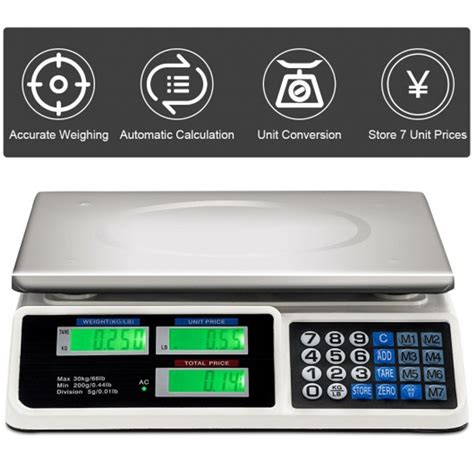 66 Lbs Digital Weight Scale Retail Food Count Scale Ep24723us