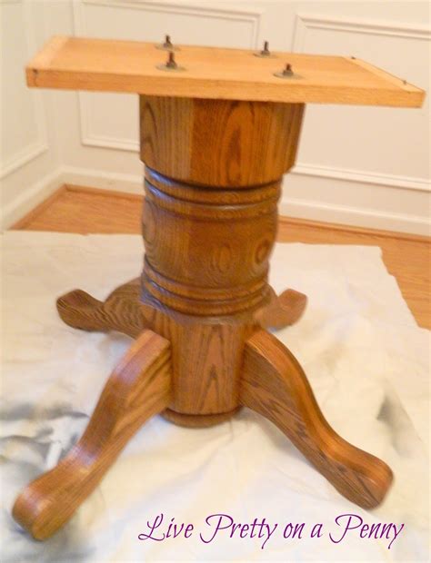 The only thing not solid wood was the apron around. Refinishing An Oak Table {A Dining Room Update | Oak table ...