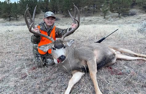 Youth Hunter Shoots First Buck With One Shot Montana Hunting And