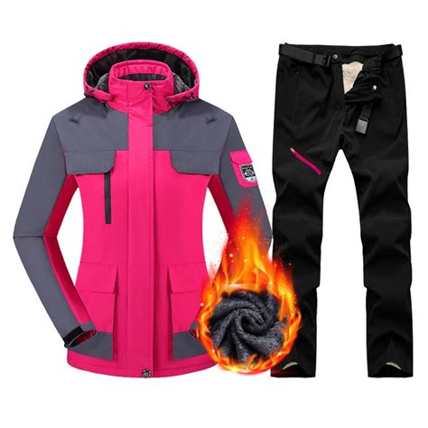 Traje De Esqu Impermeable Para Mujer Chaqueta Polar De Snowboard