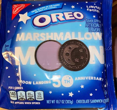 Nabisco Oreo Marshmallow Moon Chocolate Sandwich Cookies Limited