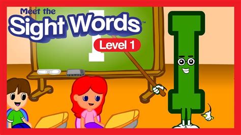 Meet The Sight Words Level 1 I Youtube