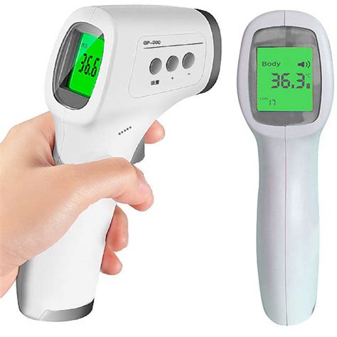 Lcd Screen Digital Non Contact Forehead Infrared Thermometer Walmart