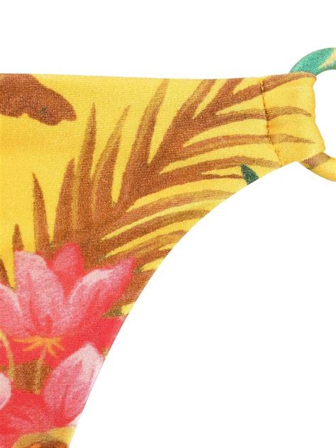 Zimmermann Tropicana Mango Floral Print Bikini Top Farfetch
