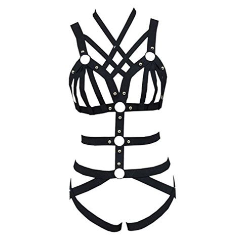 Hjzlssys Sexy Harness Women Cage Bra Gothic Strappy Full Body Harness Plus Size G P Pricepulse