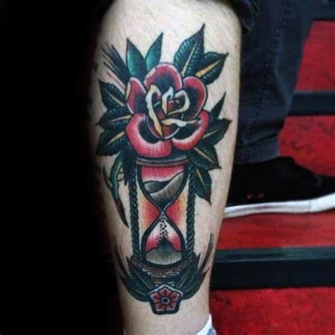Traditional Hourglass Tattoo Designs For Men Guide