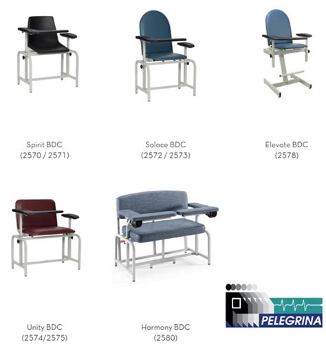 Made of heavy duty vinyl, the recliner chair has 3 positions and an ergonomically correct headrest. Winco Blood-Drawing Chairs