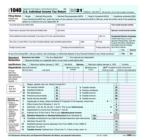 Irs Form 1040 Individual Income Tax Return 2022 Nerdwallet