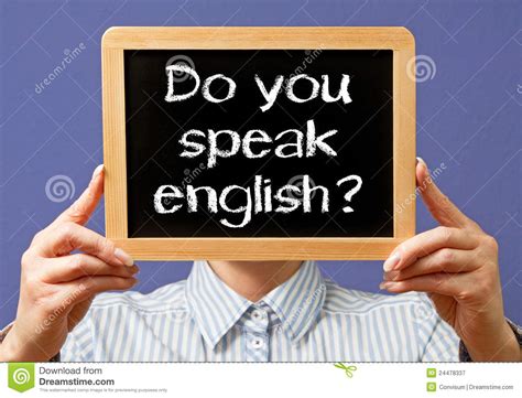 How do i get feedback on my writing? Do you speak English sign stock image. Image of chalkboard ...