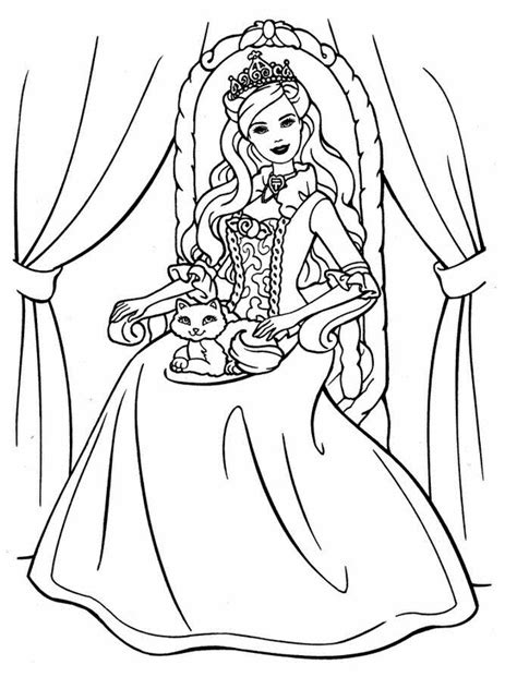 Barbie Birthday Coloring Sheet