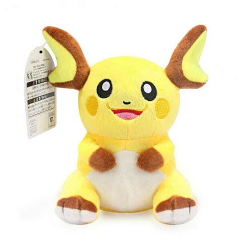 Pokemon Center Raichu Plush Doll Stuffed Animal Soft 7 Inch Figure Toy