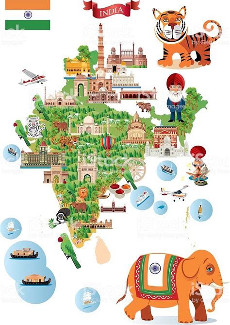 Cartoon Map Of India Cartoon Map India Map India Poster