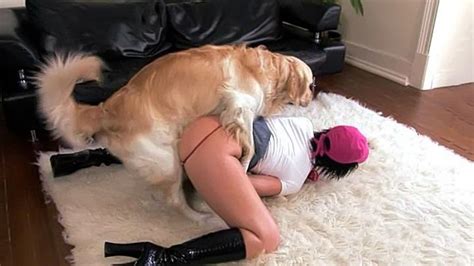 Playful Slut Loves To Suck Hard Prick Of Dog During Xxx Affair On Floor