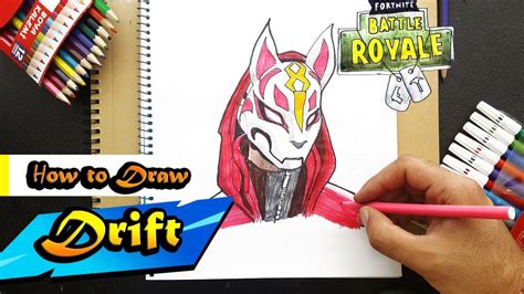 How To Draw Drift From Fortnite Battle Royal Art Tutorial Step By
