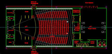 Auditorium Dwgautocad Drawing