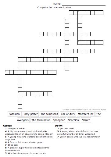 Media Crossword Puzzle Dawes Diamondback Times