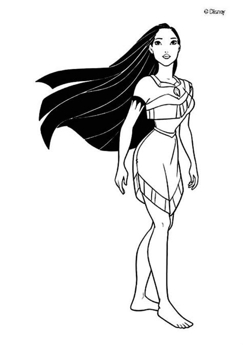 Free Printable Pocahontas Coloring Pages Everfreecoloring