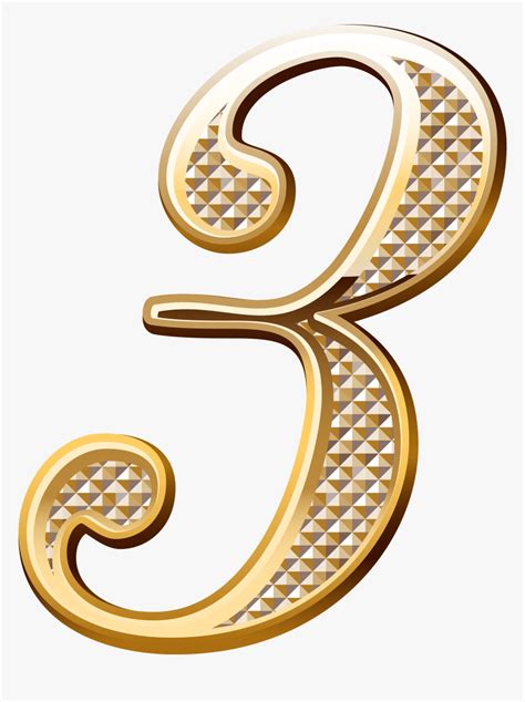 Gold Numbers Png Gold Deco Numbers Png Transparent Png Transparent