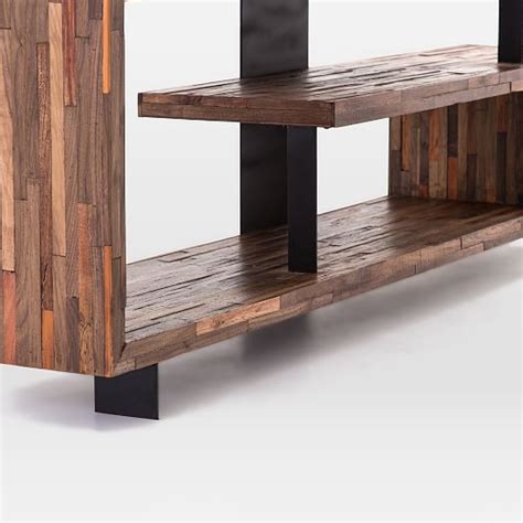 Staggered Wood Console 76 West Elm
