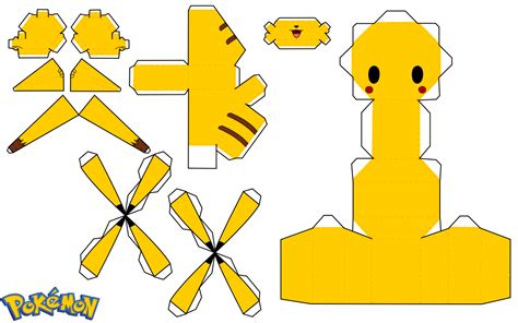 Pikachu Chibi Doll Free Printable Papercraft Templates
